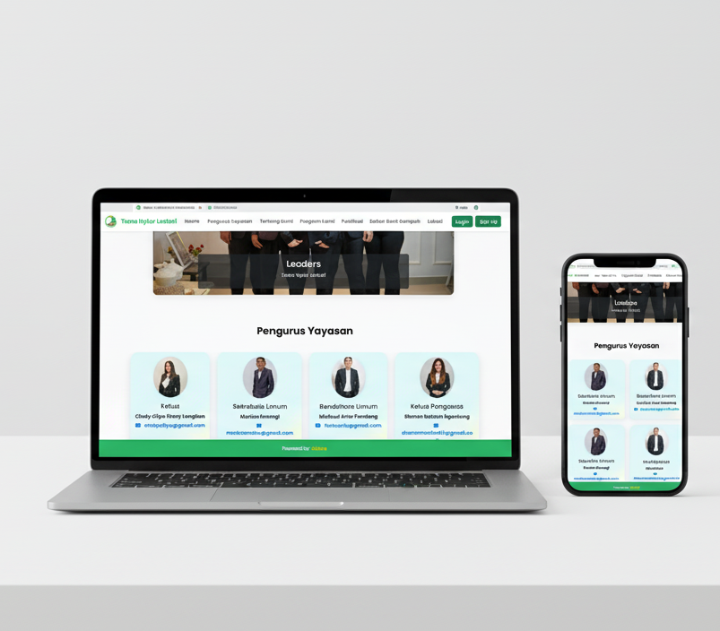 Tanah Nyiur Lestari Website Screenshot